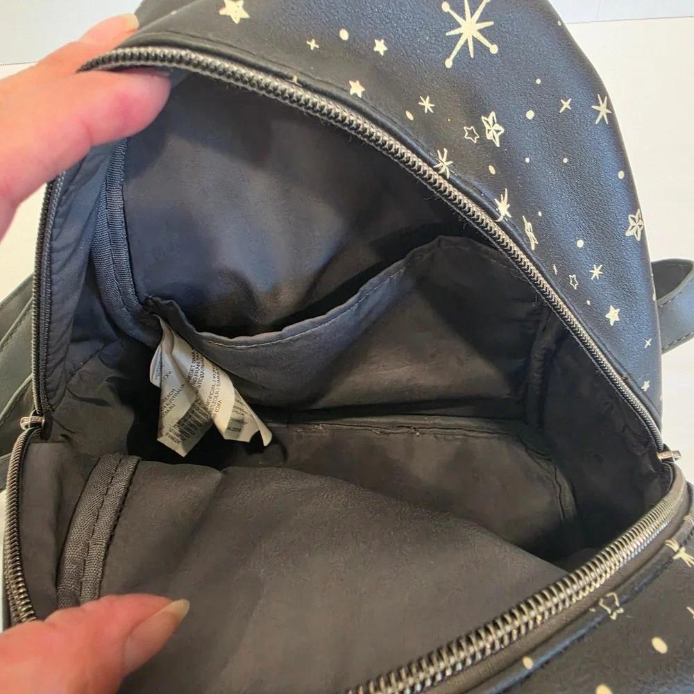 Sanrio Loungefly Kuromi Fortune Teller Celestial Star Mini Backpack Black